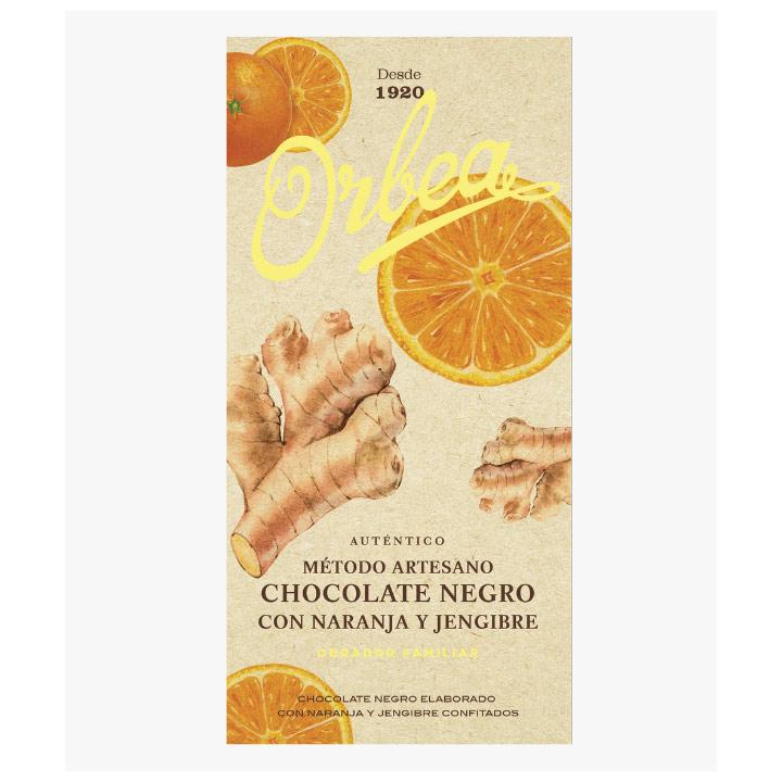 Orbea Chocolate Negro Con Naranja y Jengibre